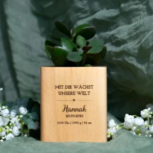 Blumentopf zur Geburt